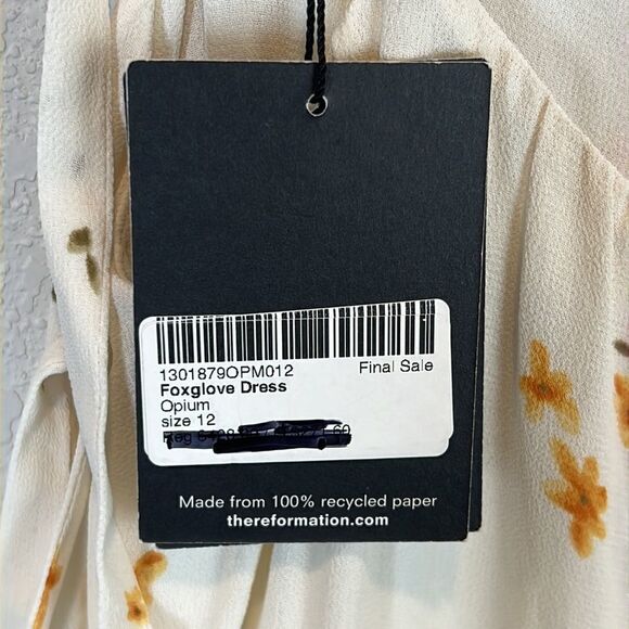 NWT Reformation Foxglove Maxi Dress in Opium Size 12 - Picture 14 of 16